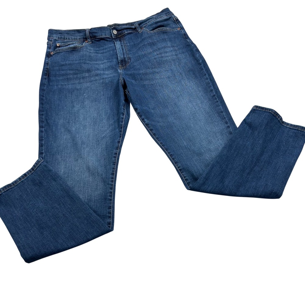 Lucky Brand 410 Athletic Straight Jeans Mens 40x34 Noble Blue Denim 7MCC005